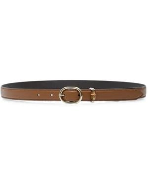 Gucci Leren Gespriem - Wit
