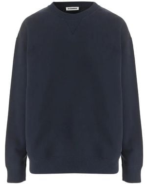 Jil Sander Logo-Print Sweatshirt - Blue