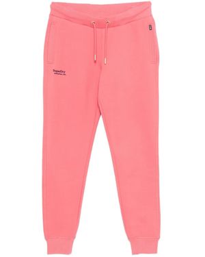 Superdry Drawstring-Fastening Track Pants - Pink