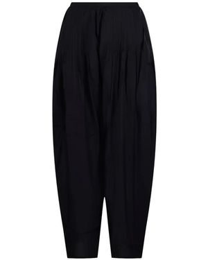 LAMRONS Pleated Harem Trousers - Black
