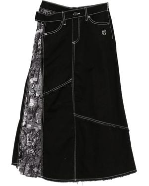 Musium Div. Falda vaquera - Negro