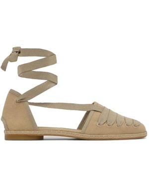 Castañer Glen Tie-Fastening Espadrilles - Natural