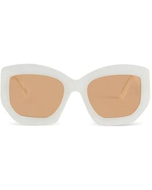 PUCCI Occhiali Da Sole Squadrati Con Stampa - Bianco