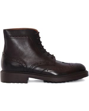 Doucal's Perforated-detailed Boots - ブラック