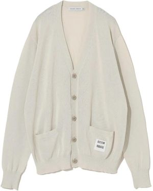 Undercover Zip-Detailed Cardigan - White