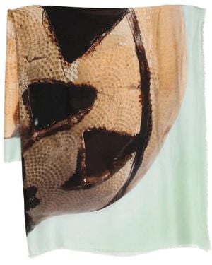 Givenchy Graphic-Print Scarf - Brown