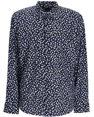 BOSS Camisa Estampada - Azul