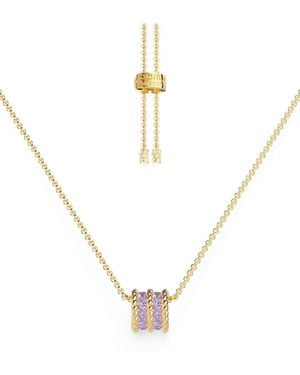 Apm Monaco Cordage Crystal-Embellished Necklace - White