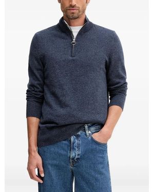 Barbour Pullover mit Reißverschluss - Blau