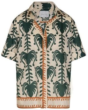 Johanna Ortiz Salty Promises Printed Shirt - Green