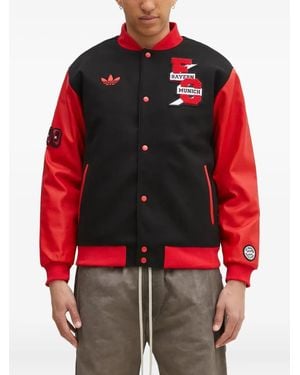 adidas Fc Bayern Munich Varsity Jacket - Red