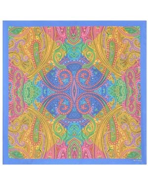 Etro Silk Scarf - Blue