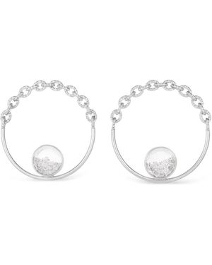 Moritz Glik Trupe Kaleidoscope Shaker Hoop Earrings - White