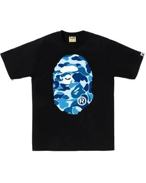 A Bathing Ape Logo-Print T-Shirt - Black