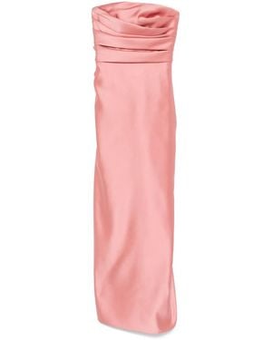 Elie Saab フローラルアップリケ ドレス - ピンク
