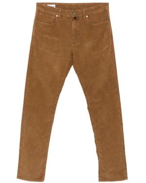 Incotex Corduroy Straight-Leg Pants - Natural