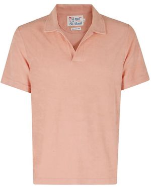 MC2 Saint Barth Jeremy Terry-Cloth Polo Shirt - Pink