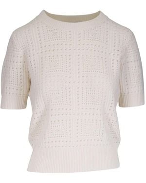 Nili Lotan Crochet-knit top - Weiß