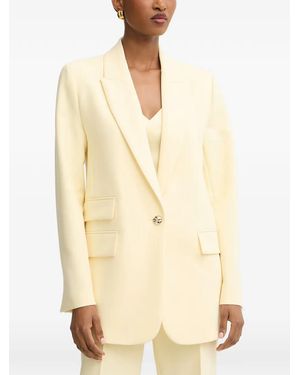 Morgan Single-Breasted Blazer - Natural