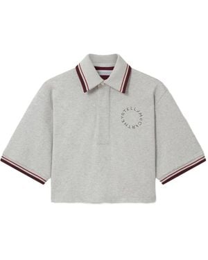 Stella McCartney Logo-Detail Polo Shirt - Gray