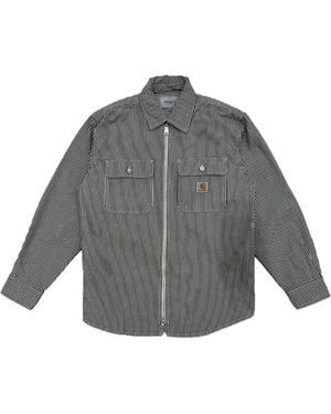 Carhartt Mercer Striped Flap-Pocket Overshirt - Grey