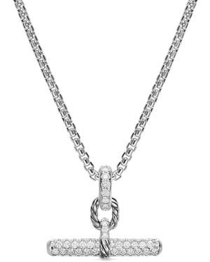 David Yurman Dy Madison Halskette Mit Diamanten - Weiß