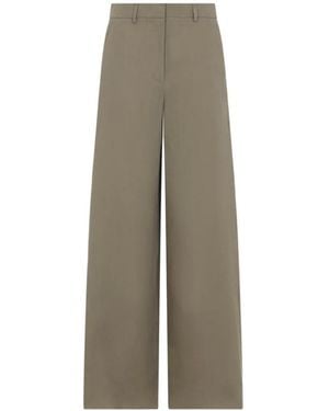 Giorgio Armani New Normal Wide-Legged Trousers - Natural