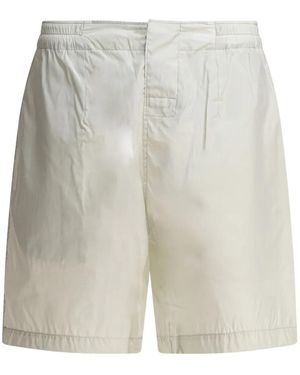 Kaptain Sunshine Elastic-Waist Zip-Pocket Shorts - White