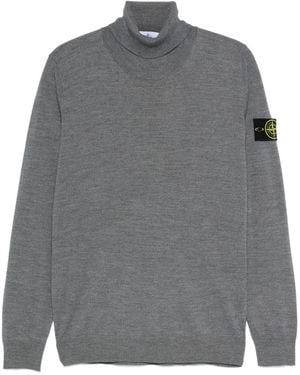 Stone Island Pullover mit Rollkragen - Grau