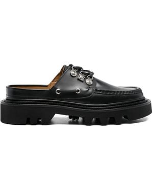 Toga Virilis Mules mit Schnürung - Schwarz