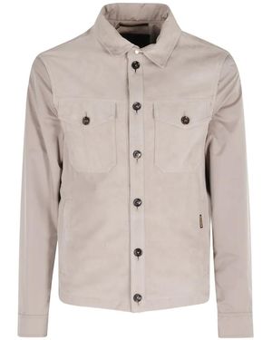 Moorer Button Chest-pockets Shirt Jacket - Natural