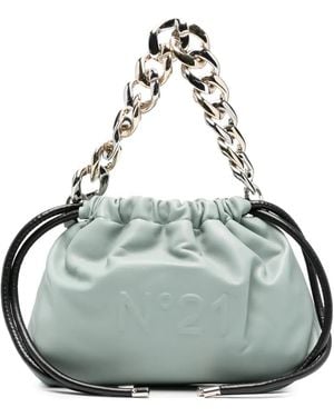 N°21 Eva Chain-Link Shoulder Bag - Grey