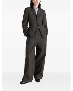 Lemaire Single-Breasted Tailored Blazer - Black