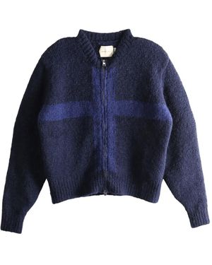 Paloma Wool Cardigan mit Reißverschluss - Blau
