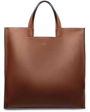 Bally Easy Leren Shopper - Bruin