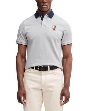 Hackett Polo Con Bordado - Blanco