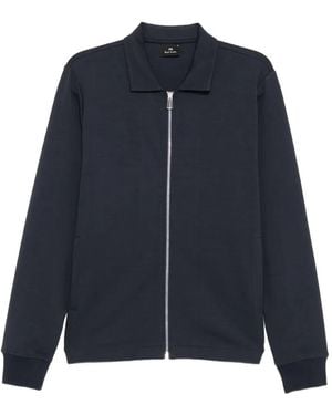 Paul Smith Collared Zipped Jacket - Blue