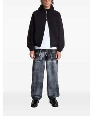 Dime Spinal Graphic-Print Hoodie - Black