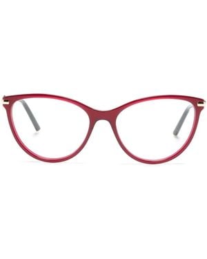 Carolina Herrera Lunettes De Vue À Monture Papillon Et Détail De Nœud - Brown