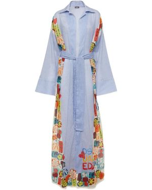 DSquared² Cotton Beach Dress - Blue