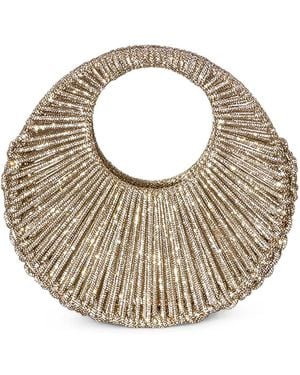 HIBOURAMA Jaya Crystal-Embellished Woven Tote Bag - Metallic