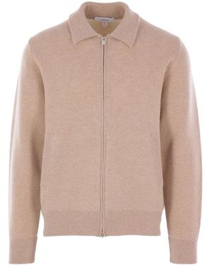 Lardini Zip-Up Long-Sleeve Cardigan - Pink