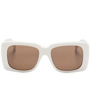 Max Mara Eyewear Square-Frame Sunglasses - White