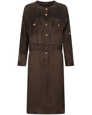 Tom Ford ベルテッド シャツドレス - ブラウン