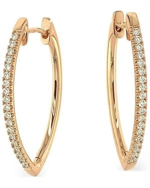 Lisa Nik Hoop-Design Earrings - Metallic