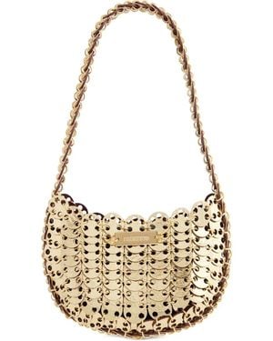 Rabanne Iconic Discs Moon Flip Schultertasche - Mettallic