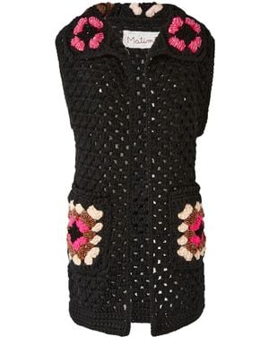 Matimì Molly Crochet-Knit Vest - Black