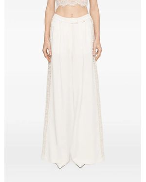 Nissa Lace Insert Pants - White