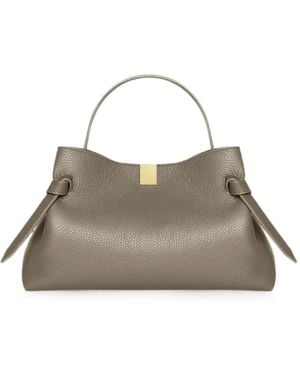 Yuzefi Sac Porté Épaule Gyoza En Cuir Grainé - Metallic
