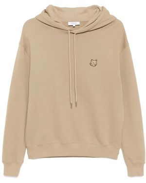 Maison Kitsuné Bold Fox Head Hoodie - Natural